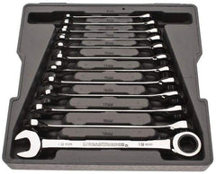 GearWrench - 12 Piece, 8mm to 19mm, Combination Wrench Set - Metric Measurement Standard, Chrome Finish, Comes in Tray - All Tool & Supply