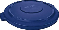 Rubbermaid - Round Lid for Use with 44 Gal Round Trash Cans - Blue, Plastic, For 2643 Brute Trash Cans - All Tool & Supply