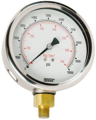 Value Collection - 0 to 10000 Scale Range Pressure Dry Gauge - 1.5 Percent of Scale Accuracy - All Tool & Supply