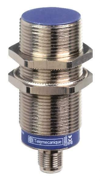 Telemecanique Sensors - PNP, NC, 15mm Detection, Cylinder Shielded, Inductive Proximity Sensor - 3 Wires, IP67, IP69K, 12 to 48 VDC, M30x1.5 Thread, 2.91 Inch Long - All Tool & Supply