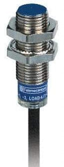 Telemecanique Sensors - NPN, 2mm Detection, Cylinder Shielded, Inductive Proximity Sensor - 3 Wires, IP68, IP69K, 12 to 24 VDC, M12x1 Thread, 1.38 Inch Long x 0.47 Inch Wide - All Tool & Supply