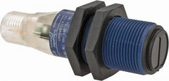 Telemecanique Sensors - 4 Pin M12 Connector, 4m Nominal Distance, Shock and Vibration Resistant, Retroreflective Photoelectric Sensor - 12 to 24 VDC, 500 Hz, PBT, 2.36 Inch Long x 0.71 Inch Wide - All Tool & Supply