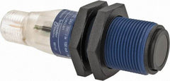 Telemecanique Sensors - 4 Pin M12 Connector, 15m Nominal Distance, Shock and Vibration Resistant, Through Beam Photoelectric Sensor - 12 to 24 VDC, 500 Hz, PBT, 2.36 Inch Long x 0.71 Inch Wide - All Tool & Supply