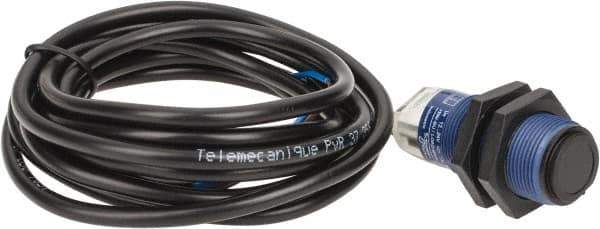 Telemecanique Sensors - Cable Connector, 15m Nominal Distance, Shock and Vibration Resistant, Through Beam Photoelectric Sensor - 12 to 24 VDC, 500 Hz, PBT, 46mm Long x 18mm Wide - All Tool & Supply