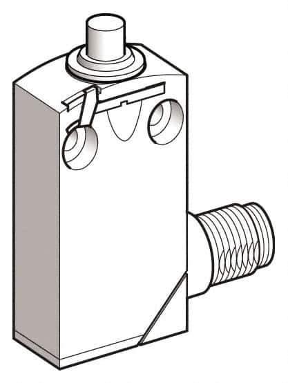 Telemecanique Sensors - SPCO, 2NC/2NO, 240 VAC, 250 VDC, Screw Terminal, End Plunger Actuator, General Purpose Limit Switch - 1, 2, 6, 12, 13, 4X, 6P NEMA Rating, IP66, IP67, IP68 IPR Rating - All Tool & Supply