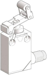 Telemecanique Sensors - DP, NC/NO, 240 VAC, 5 Pin M12 Male Terminal, Roller Plunger Actuator, General Purpose Limit Switch - IP66, IP67, IP68 IPR Rating - All Tool & Supply