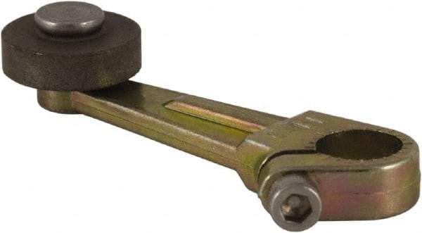 Square D - 2 Inch Long, 1/4 Inch Diameter, Cast Zinc Body, Limit Switch Operator - 1/4 Inch Face Width, Iron Roller, For Use with Limit Switches - All Tool & Supply