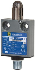 Square D - SPDT, NC/NO, Multiple VAC Levels, Prewired Terminal, Parallel Roller Plunger Actuator, General Purpose Limit Switch - 1, 2, 4, 6, 6P NEMA Rating, IP67 IPR Rating, Bushing Mount, 80 Ounce Operating Force - All Tool & Supply