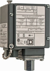 Square D - 4, 13 and 4X NEMA Rated, SPDT-DB, 3 to 150 psig, Electromechanical Pressure and Level Switch - Exact Industrial Supply