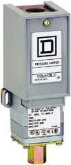 Square D - 1 NEMA Rated, SPDT, 3 to 150 psi, Electromechanical Pressure and Level Switch - Fixed Pressure, 120 VAC at 6 Amp, 125 VDC at 0.22 Amp, 240 VAC at 3 Amp, 250 VDC at 0.27 Amp, 1/4 Inch Connector, Screw Terminal, For Use with 9012G - All Tool & Supply