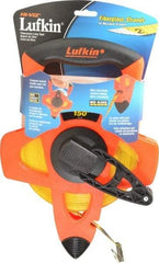 Lufkin - 150' x 1/2" Yellow Blade Tape Measure - 1/8" Graduation, C1 Graduation Style, Orange/Yellow/Black Case - All Tool & Supply