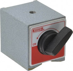 SPI - 2-1/4" Long x 2" Wide x 2-1/8" High Magnetic Indicator Base with On/Off Switch - 160 Lb Magnetic Pull - All Tool & Supply