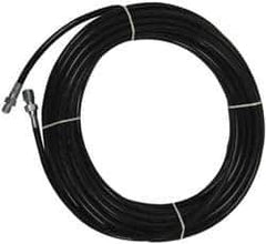 Value Collection - 1/8" ID x 0.3333" OD, 4,800 Working psi, Black Thermoplastic Polyurethane Sewer Hose - 100' Long, -40 to 160°F - All Tool & Supply