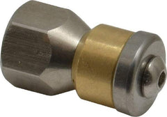 Value Collection - 3,000 psi Rotating, Sewer Pressure Washer Nozzle - 5.5mm Orifice Diam, 1/4" Thread - All Tool & Supply