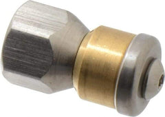 Value Collection - 3,000 psi Rotating, Sewer Pressure Washer Nozzle - 8mm Orifice Diam, 1/4" Thread - All Tool & Supply