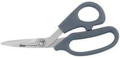 Clauss - 2" LOC, 7" OAL Titanium Shears - Ambidextrous, Offset Handle, For General Purpose Use - All Tool & Supply