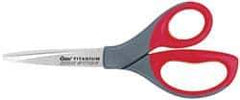 Clauss - 3-1/2" LOC, 8" OAL Titanium Shears - Right Hand, Straight Handle, For General Purpose Use - All Tool & Supply