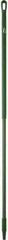 Vikan - 59 x 1-1/4" Fiberglass Squeegee Handle - European Threaded Connection, Green - All Tool & Supply