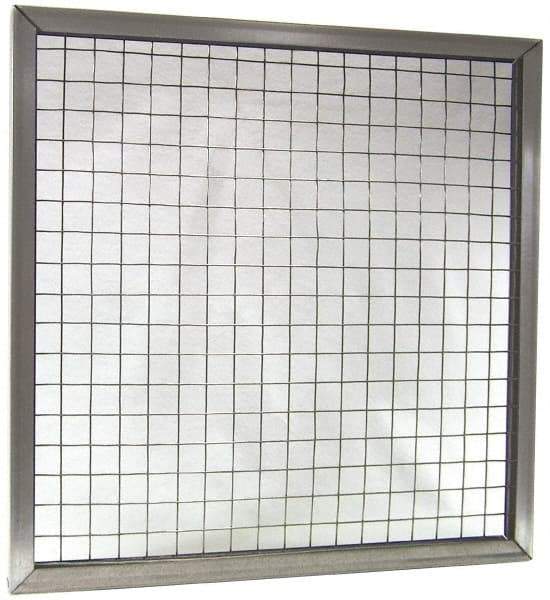 Made in USA - Galvanized Steel Wire Air Filter Frame - 20" Noml Height x 1" Noml Depth x 20" Noml Width, For Use with Filter Pads - All Tool & Supply