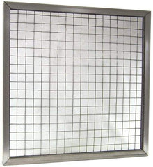 Made in USA - Galvanized Steel Wire Air Filter Frame - 16" Noml Height x 1" Noml Depth x 25" Noml Width, For Use with Filter Pads - All Tool & Supply