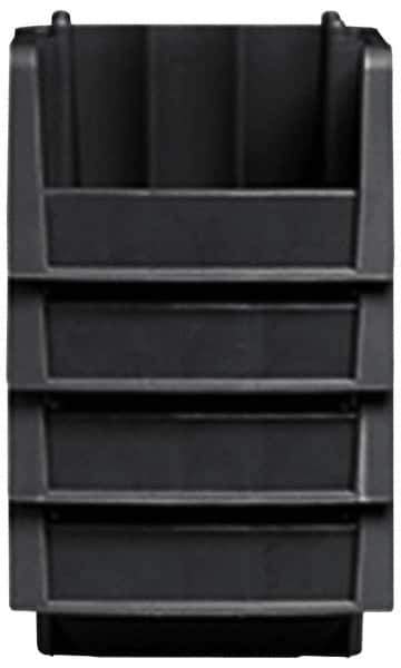 Akro-Mils - 11-7/8" Deep, Black Polypropylene Hopper Stacking Bin - 7" High x 8-3/8" Wide x 11-7/8" Long - All Tool & Supply