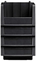 Akro-Mils - 11-7/8" Deep, Black Polypropylene Hopper Stacking Bin - 5" High x 8-3/8" Wide x 11-7/8" Long - All Tool & Supply