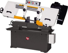 Rong Fu - 5 x 16" Max Capacity, Manual Step Pulley Horizontal Bandsaw - 114, 196, 288 & 377 SFPM Blade Speed, 110 Volts, 45°, 1.5 hp, 1 Phase - All Tool & Supply