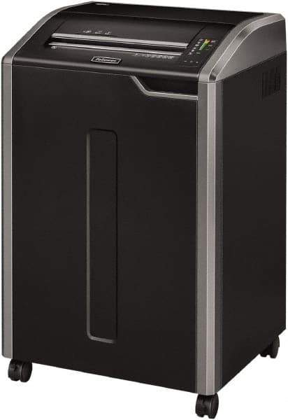 FELLOWES - 7/32" Strip, 38 Sheet Strip Cut Commercial Shredder - 20" Long x 25" Wide x 37-1/4" High, Level 2 Security, 35 Gal Wastebasket - All Tool & Supply