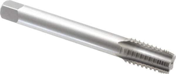 Hertel - 1/2-14 NPTF, 5 Flute, Bright Finish, High Speed Steel, Extension Pipe Tap - 6" OAL, 11/16" Shank Diam, 1-3/8" Thread Length, 0.515" Square Size - Exact Industrial Supply