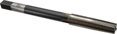 Hertel - 1-8 UNC, 4 Flutes, Bright Finish, High Speed Steel, Nut Tap - 11" Overall Length, 4" Thread Length - All Tool & Supply