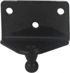 Value Collection - 1.41" Deep x 2" Wide x 0.98" High Black Powdercoat Angle Bracket - For Hydraulic Dampers & Gas Springs - All Tool & Supply