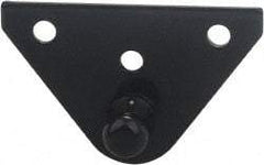 Value Collection - 0.56" Deep x 2.25" Wide x 1" High Black Powdercoat Flat Brackets - For Hydraulic Dampers & Gas Springs - All Tool & Supply