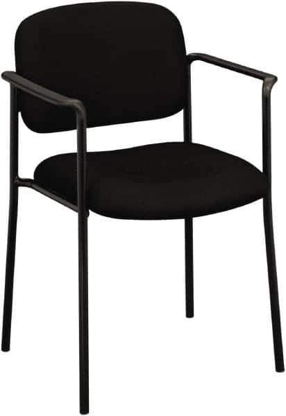 Basyx - Fabric Black Stacking Chair - Black Frame, 23-1/4" Wide x 21" Deep x 32-3/4" High - All Tool & Supply