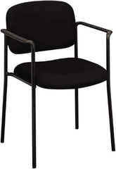 Basyx - Fabric Black Stacking Chair - Black Frame, 23-1/4" Wide x 21" Deep x 32-3/4" High - All Tool & Supply