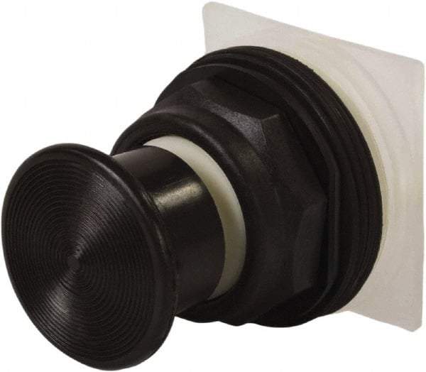 Schneider Electric - 30mm Mount Hole, Extended Straight, Pushbutton Switch Only - Black Pushbutton, Momentary (MO) - All Tool & Supply