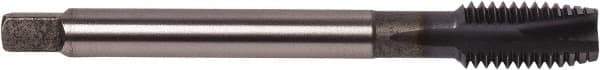 Union Butterfield - 7/8-9 UNC, 4 Flute, TiCN Finish, Powdered Metal Spiral Point Tap - Plug Chamfer, Right Hand Thread, 5.512" OAL, 1.26" Thread Length, 0.697" Shank Diam, 2B Class of Fit, Series 1672AP - Exact Industrial Supply