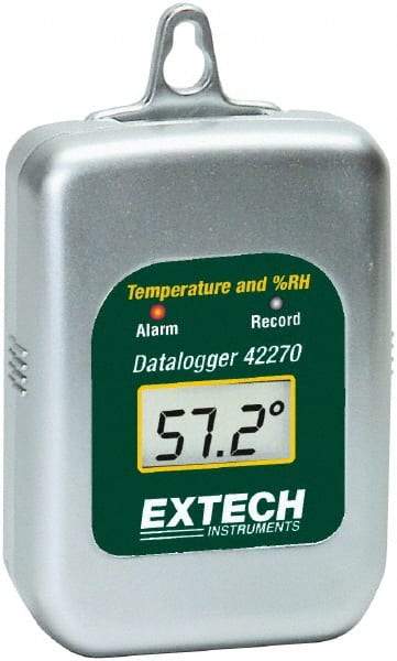 Extech - -40 to 185°F, 0 to 100% Humidity Range, Temp Recorder - All Tool & Supply