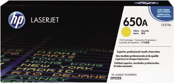 Hewlett-Packard - Yellow Toner Cartridge - Use with HP Color LaserJet Enterprise CP5525, M750 - All Tool & Supply