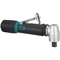 Dynabrade - 1/4" Collet, Angle Handle, Air Angle Die Grinder - 20,000 RPM, Rear Exhaust, 23 CFM, 0.4 hp, 90 psi, 1/4 NPT Inlet - All Tool & Supply