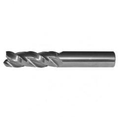 1/2x1/2x1-1/4x3 3FL Square Carbide End Mill-Round Shank-Uncoated - All Tool & Supply