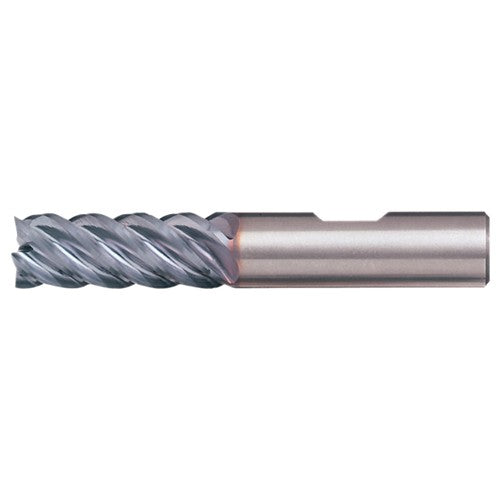 3/16″ × 3/16″ × 9/16″ × 2″ RHS / RHC Solid Carbide 5-Flute High-Performance End Mill for Steel - TiAlN - Exact Industrial Supply