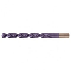 #21 RHS / RHC HSS-CO 8% (M42) 135 Degree Split Point Q-Cobalt Wide Land Parabolic Jobber Drill - TiAlN - All Tool & Supply