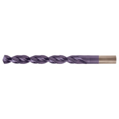 #33 RHS / RHC HSS-CO 8% (M42) 135 Degree Split Point Q-Cobalt Wide Land Parabolic Jobber Drill - TiAlN