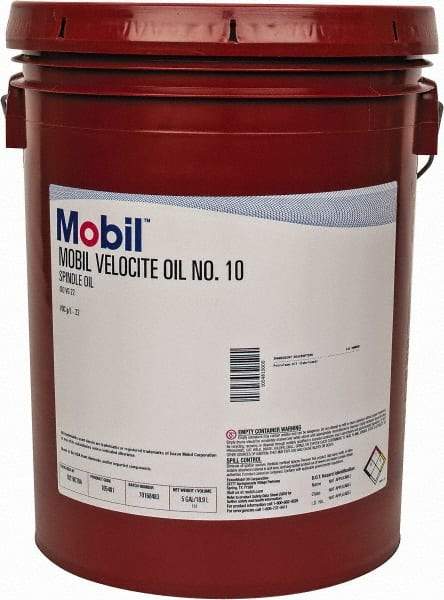 Mobil - 5 Gal Pail Mineral Spindle Oil - ISO 22, 22 cSt at 40°C & 4 cSt at 100°C - All Tool & Supply