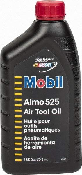 Mobil - Bottle, ISO 46, Air Tool Oil - 46 Viscosity (cSt) at 40°C, 7.3 Viscosity (cSt) at 100°C, Series Almo 525 - All Tool & Supply