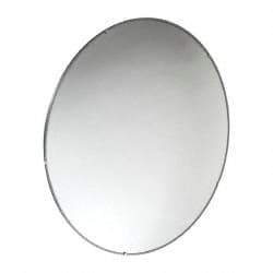 PRO-SAFE - Indoor Round Convex Safety, Traffic & Inspection Mirrors - Acrylic Lens, Laminated Hardboard Backing, 26" Diam x 2-1/2" High, 28' Max Covered Distance - All Tool & Supply