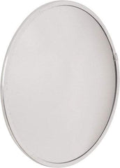 PRO-SAFE - Outdoor Round Convex Safety, Traffic & Inspection Mirrors - Acrylic Lens, Laminated Hardboard Backing, 13" Diam x 1-1/8" High, 15' Max Covered Distance - All Tool & Supply