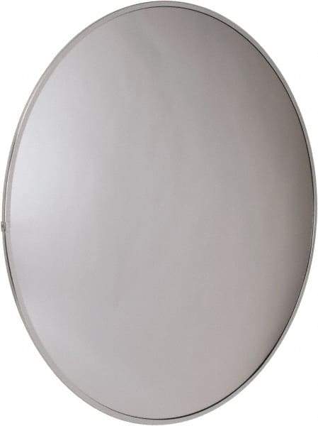 PRO-SAFE - Outdoor Round Convex Safety, Traffic & Inspection Mirrors - Acrylic Lens, Laminated Hardboard Backing, 30" Diam x 2-5/8" High, 32' Max Covered Distance - All Tool & Supply