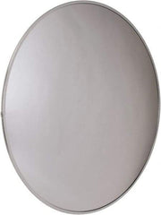 PRO-SAFE - Outdoor Round Convex Safety, Traffic & Inspection Mirrors - Acrylic Lens, Laminated Hardboard Backing, 30" Diam x 2-5/8" High, 32' Max Covered Distance - All Tool & Supply