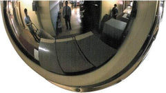 PRO-SAFE - Indoor & Outdoor Half Dome Dome Safety, Traffic & Inspection Mirrors - Acrylic Lens, Fiberboard Backing, 36" Diam x 15-1/2" High, 38' Max Covered Distance - All Tool & Supply